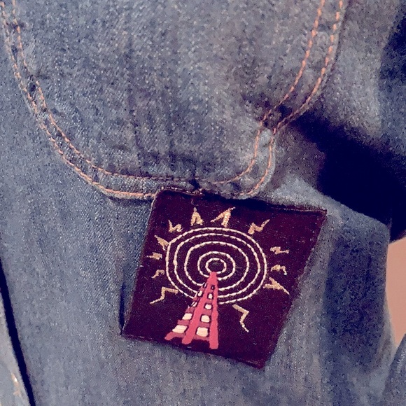 Y2k ZARA denim mini dress or shirt - Picture 3 of 5